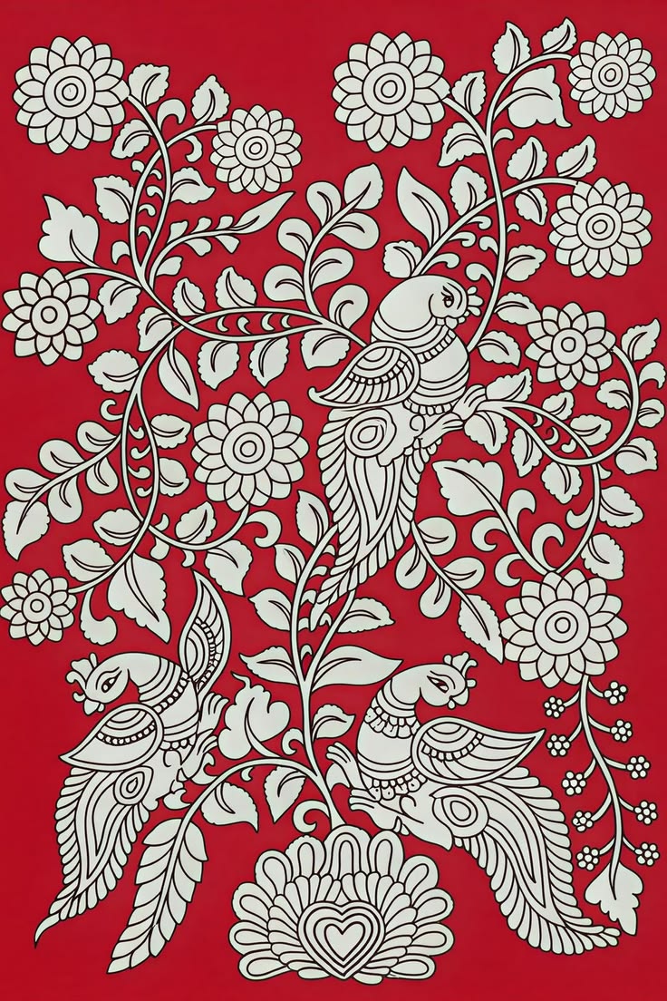 Red Floral Paradise